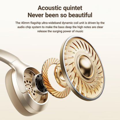 Brezžične slušalke Bluetooth Acefast H5, A2DP, ANC, Bela