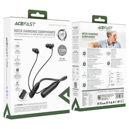 Brezžične slušalke Bluetooth Acefast N4, A2DP, črne