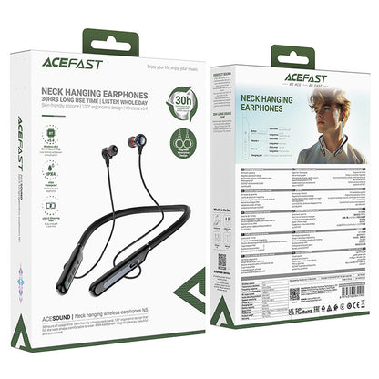 Brezžične slušalke Bluetooth Acefast N5, A2DP, črne