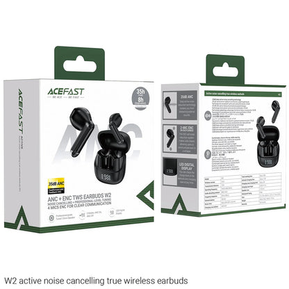 Handsfree Bluetooth Acefast W2, TWS, Črn