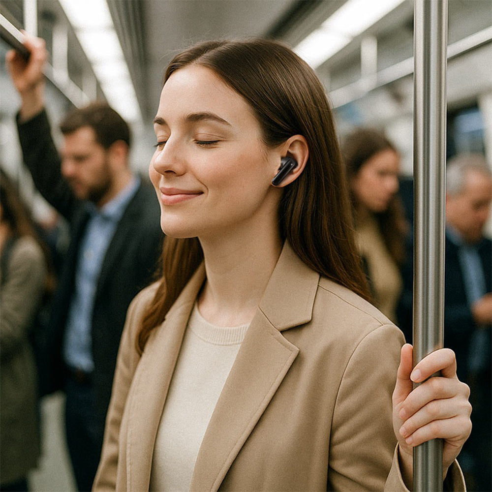 Brezžične slušalke Bluetooth Acefast W5, TWS, ANC, črne