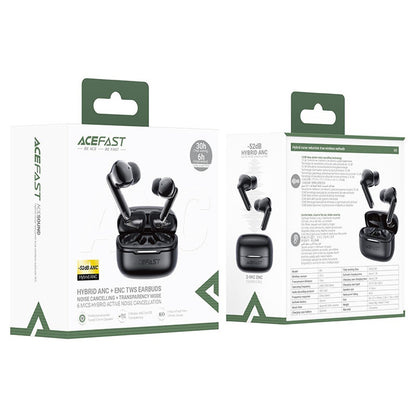 Brezžične slušalke Bluetooth Acefast W5, TWS, ANC, črne
