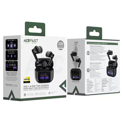Brezžične slušalke Bluetooth Acefast W6, TWS, ANC, črne