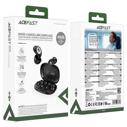 Brezžične slušalke Bluetooth Acefast WP1, TWS, ANC, črne