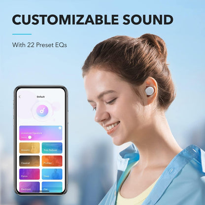 Brezžične slušalke Bluetooth Anker SoundCore A25i, TWS, Bela A3948G21