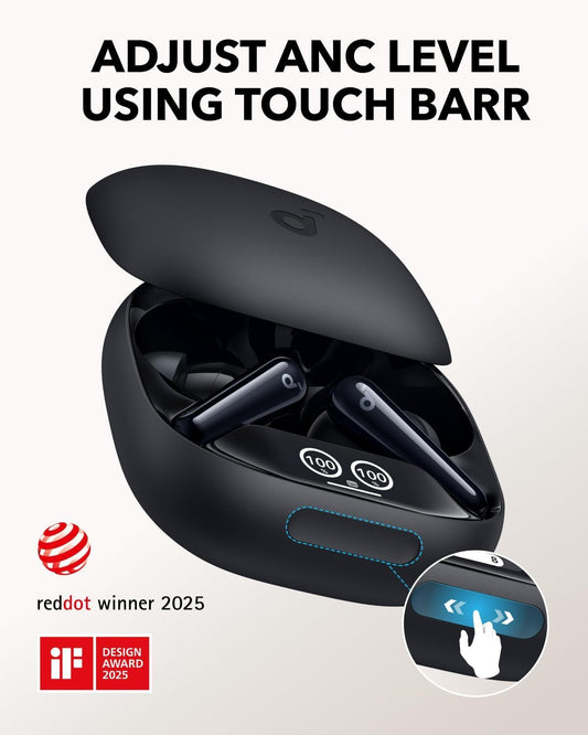 Handsfree Bluetooth Anker Soundcore Liberty 4 Pro, TWS, ANC, Črna A3954G11