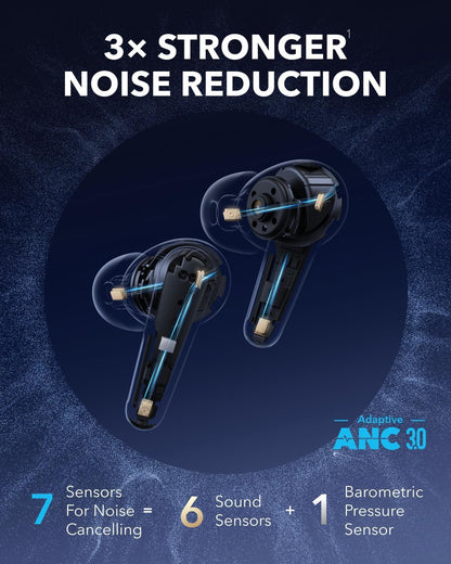 Bluetooth prostoročne slušalke Anker SoundCore Liberty 4 Pro, TWS, ANC, črne A3954G11