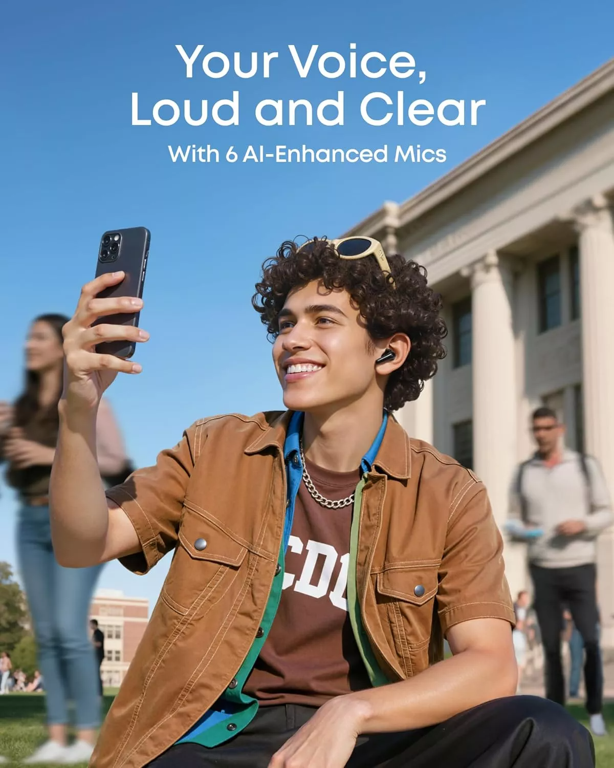 Brezžične slušalke Bluetooth Anker Soundcore R60i, TWS, ANC, črne D1202G11