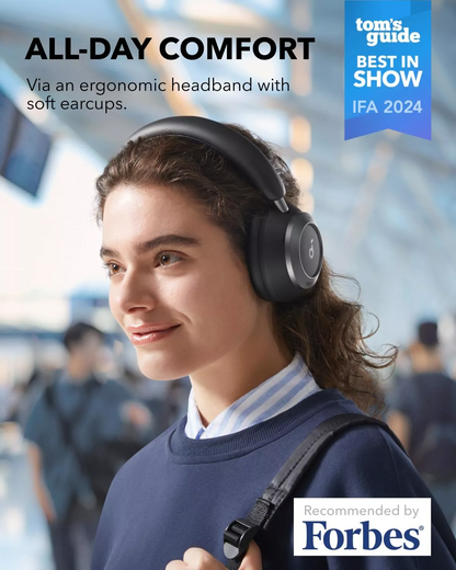 Handsfree Bluetooth Anker Soundcore Space One Pro, A2DP, ANC, Črna A3062G11