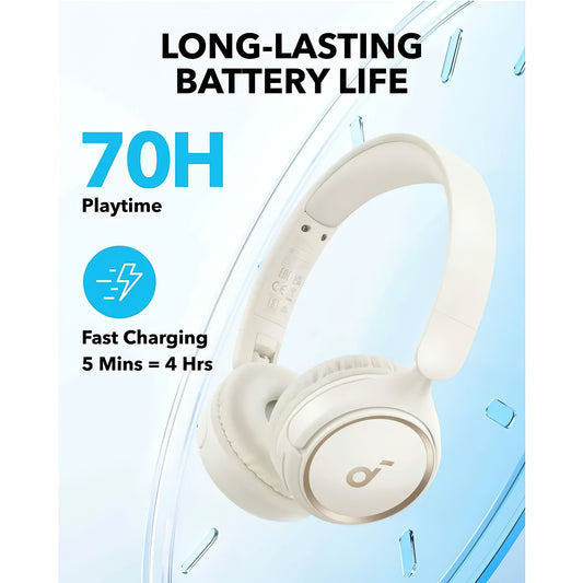 Brezžične slušalke Bluetooth Anker SoundCore H30i, Multipoint, A2DP, Bela A3012G21