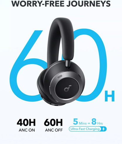 Handsfree Bluetooth Anker Soundcore Space One Pro, A2DP, ANC, Črna A3062G11