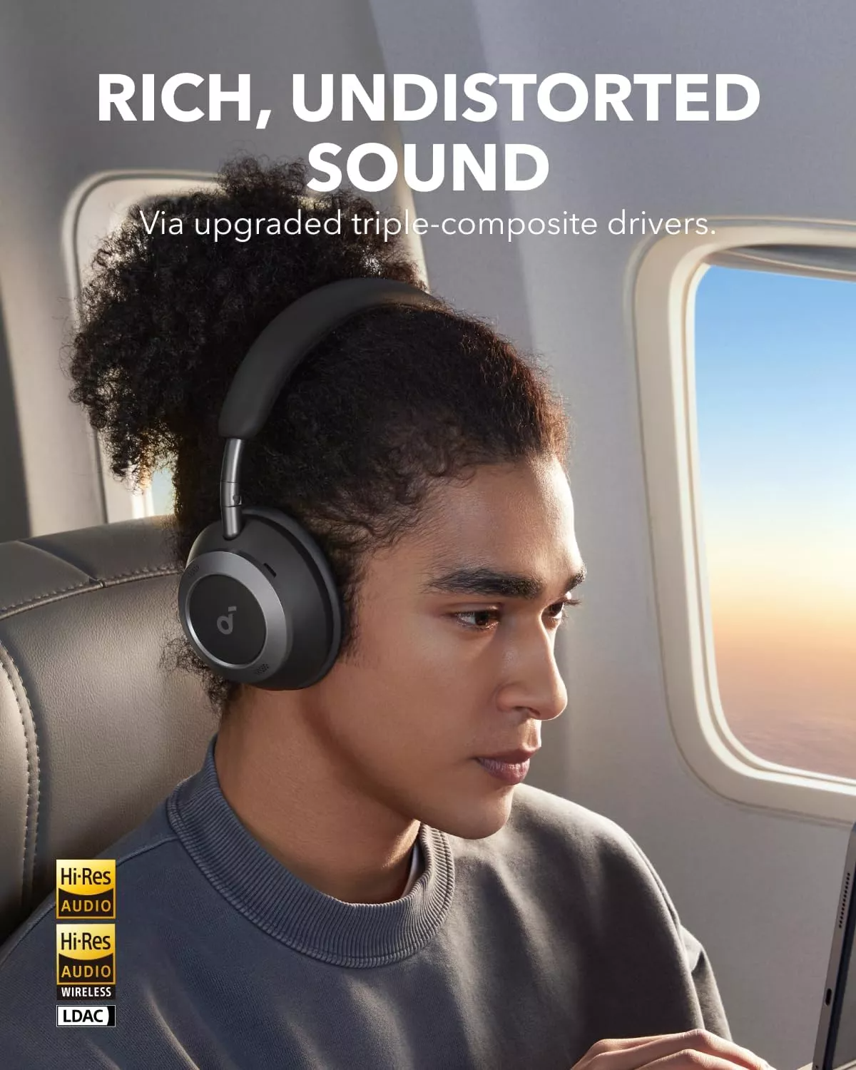Handsfree Bluetooth Anker Soundcore Space One Pro, A2DP, ANC, Črna A3062G11
