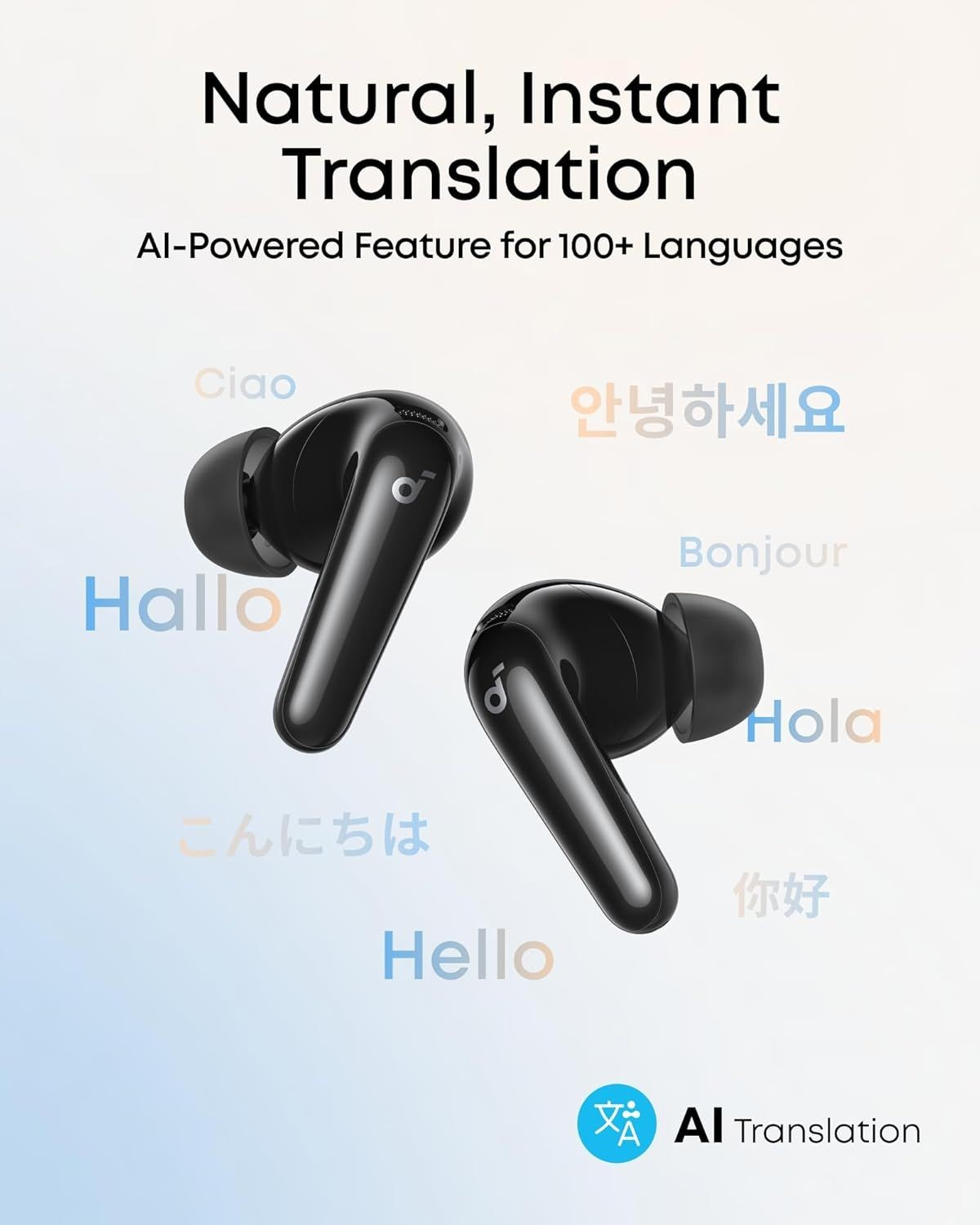 Bluetooth prostoročne slušalke Anker SoundCore R60i, TWS, ANC, črne D1202G11
