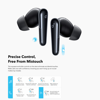 Brezžične slušalke Bluetooth Anker SoundCore Liberty 4 Pro NC, TWS, ANC, črne A3954GF1
