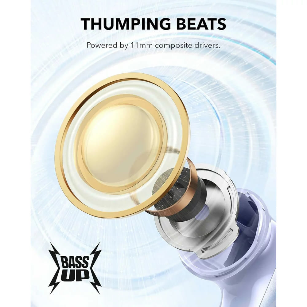 Brezžične slušalke Bluetooth Anker SoundCore P40i, TWS, ANC, Vijolična A3955GQ1