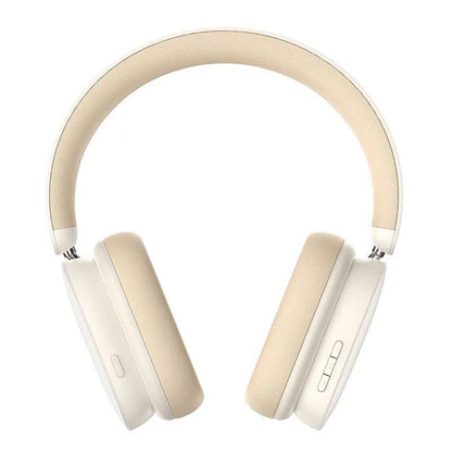 Brezžične slušalke Bluetooth Baseus Bowie H1, A2DP, ANC, krem NGTW230202