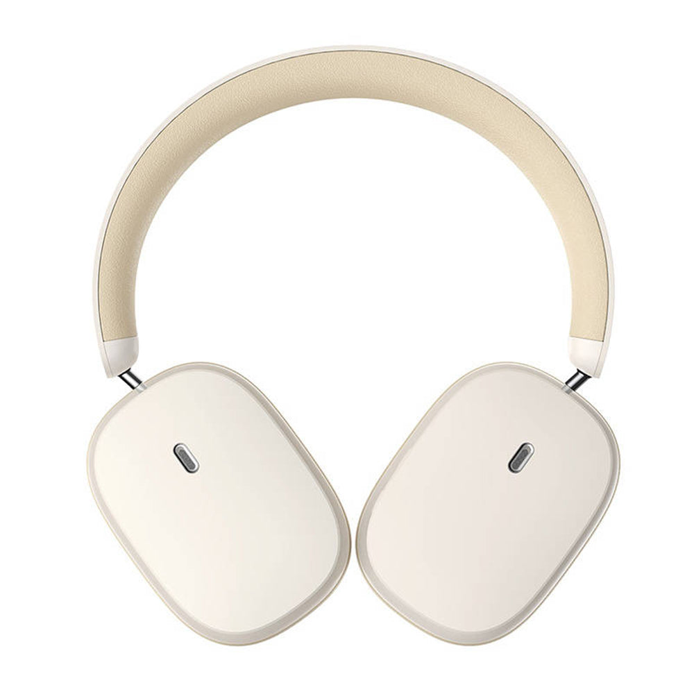 Brezžične slušalke Bluetooth Baseus Bowie H1, A2DP, ANC, krem NGTW230202