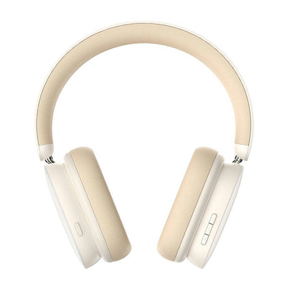 Brezžične slušalke Bluetooth Baseus Bowie H1, A2DP, ANC, krem NGTW230202