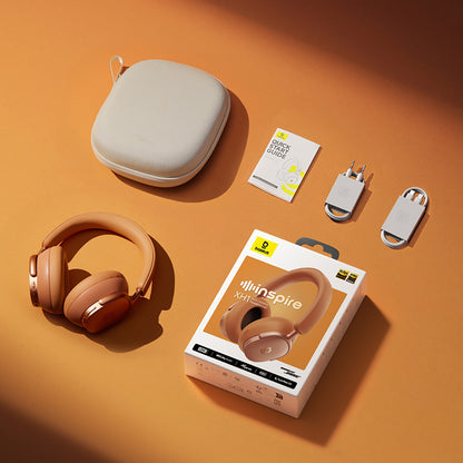Handsfree Bluetooth Baseus Inspire XH1 Sound by Bose, A2DP, ANC, Coral Orange A0203600