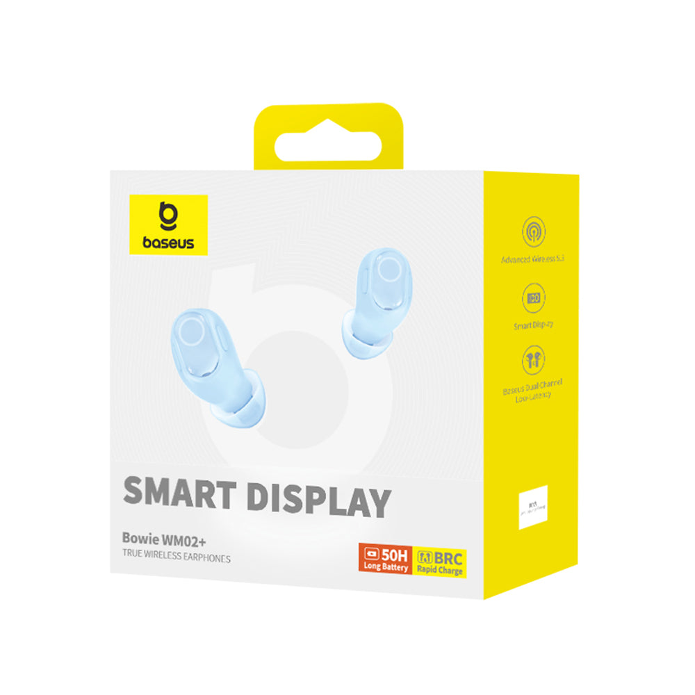 Handsfree Bluetooth Baseus WM02+, TWS, Modra NGTW370303