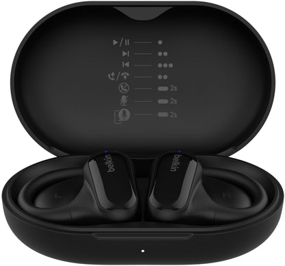 Brezžične slušalke Bluetooth Belkin SoundForm ClearFit, TWS, Multipoint, Črna AUC013ctBK