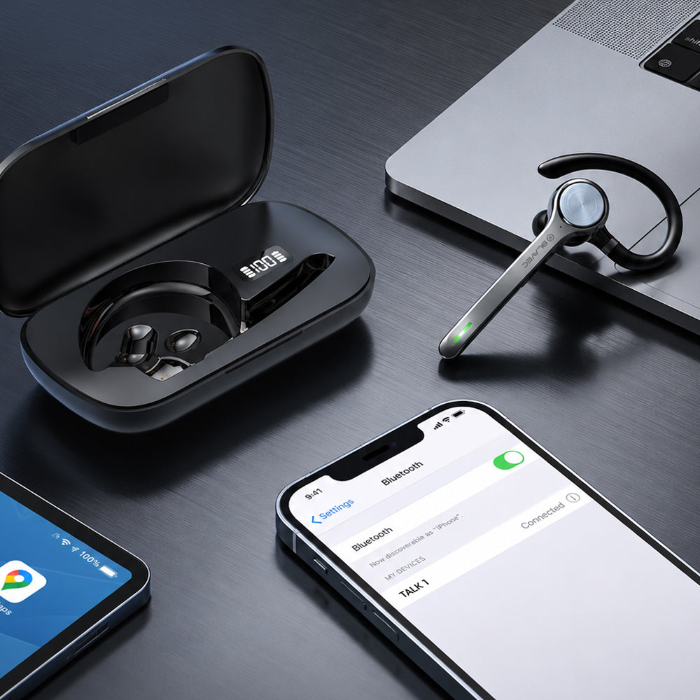 Bluetooth prostoročno Blavec Talk 1, MultiPoint, A2DP, črna