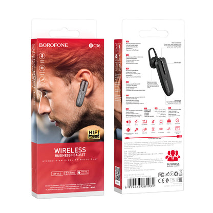 Slušalke Bluetooth BC36 Lucky, A2DP, črne
