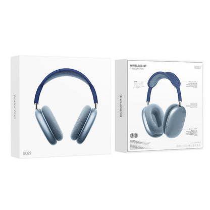 Bluetooth slušalke Borofone BO22 Elegant, A2DP, modre