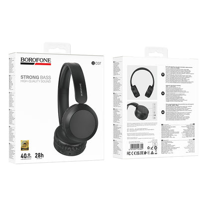 Bluetooth prostoročni Borofone BO37 Marvellous, A2DP, Črn