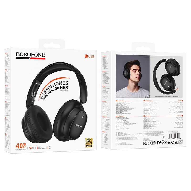 Bluetooth prostoročno telefoniranje Borofone BO39 Melotide, A2DP, črna
