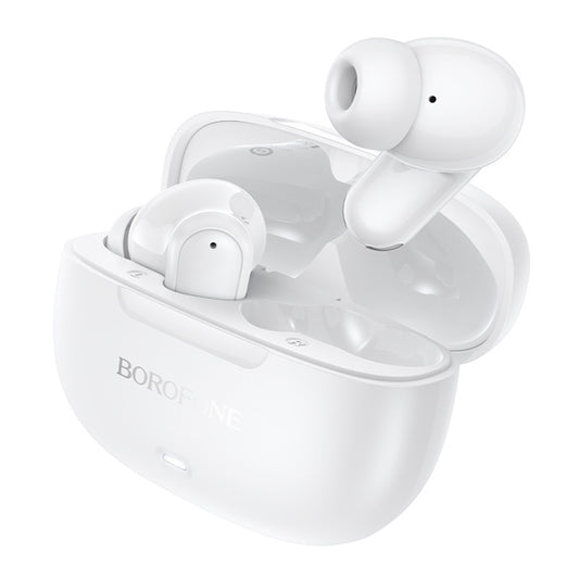 Bluetooth prostoročni Borofone BW96 Mellow, TWS, bela
