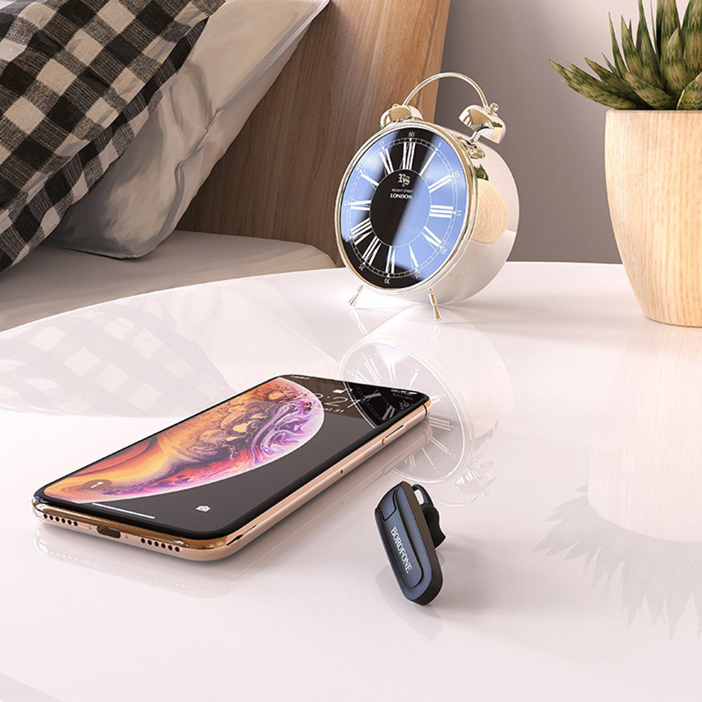 Bluetooth prostoročni Borofone Encourage BC21, MultiPoint, A2DP, Črn