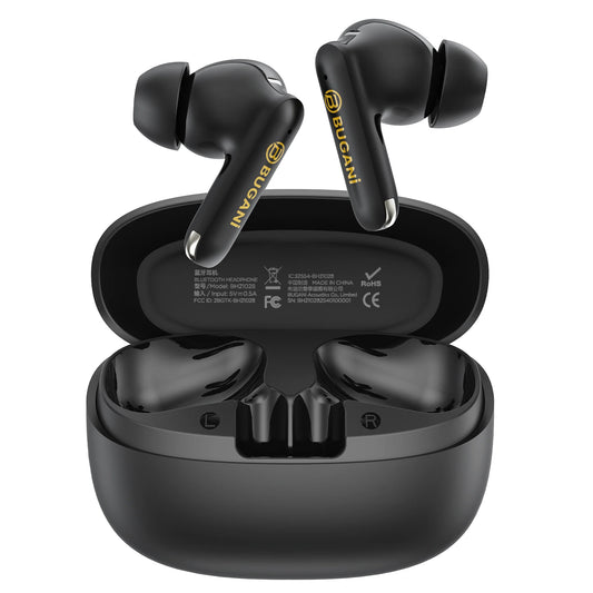 Bluetooth prostoročni Bugani Freebuds B20, TWS, ANC, črna