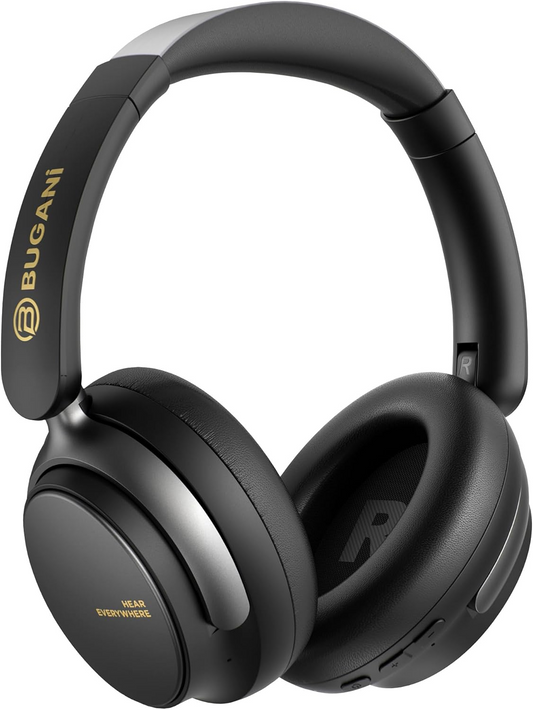 Bluetooth prostoročni komplet Bugani Space BH01, MultiPoint, A2DP, ANC, Črn