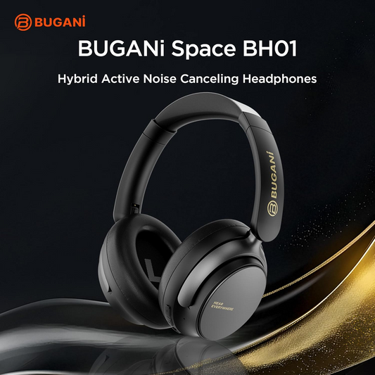 Bluetooth prostoročni komplet Bugani Space BH01, MultiPoint, A2DP, ANC, Črn
