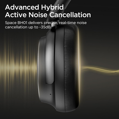 Bluetooth prostoročni komplet Bugani Space BH01, MultiPoint, A2DP, ANC, Črn