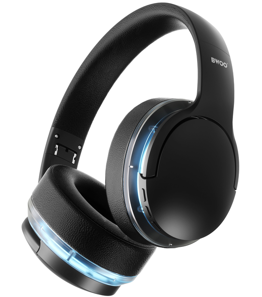 Bluetooth prostoročne slušalke BWOO BO-BW587, A2DP, ANC, Črne