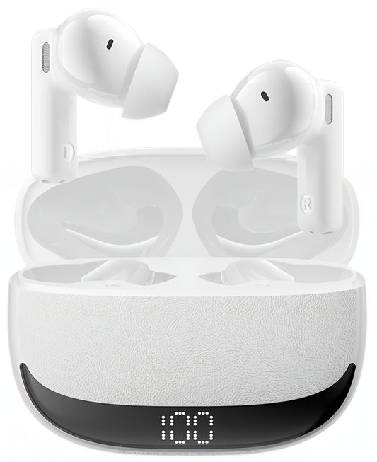 Bluetooth prostoročne slušalke BWOO BW40, TWS, ANC, bele