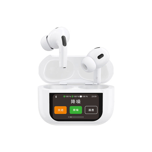 Brezžične slušalke Bluetooth Dudao U19 Display, TWS, bele