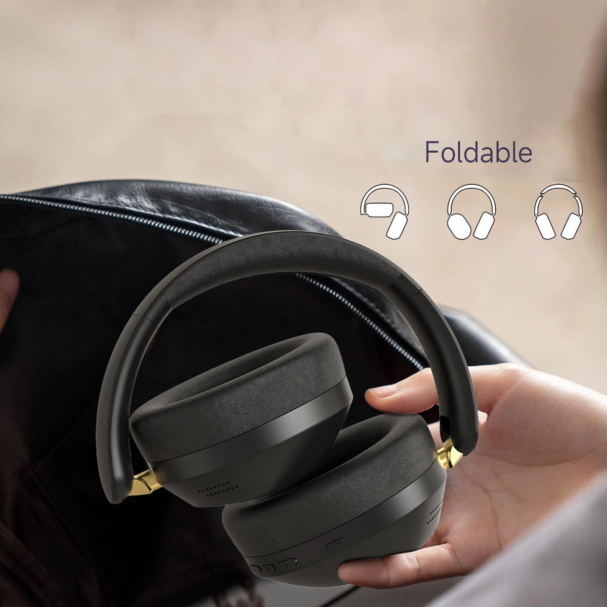 Bluetooth prostoročne slušalke Dudao X22 Max, A2DP, ANC, Črne