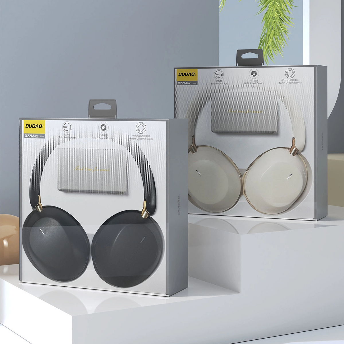 Bluetooth prostoročne slušalke Dudao X22 Max, A2DP, ANC, Črne