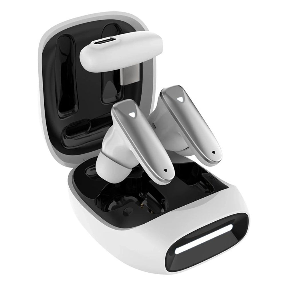 Brezžične Bluetooth slušalke Fixed Pods, TWS, bele