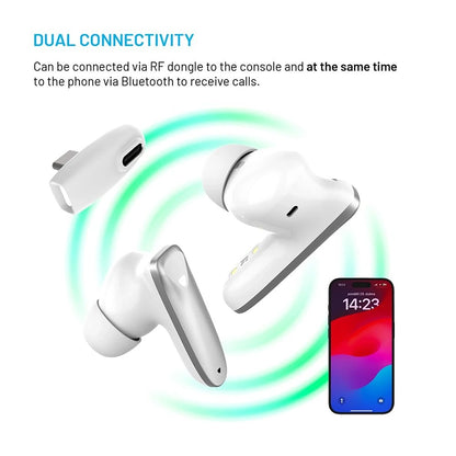 Brezžične Bluetooth slušalke Fixed Pods, TWS, bele
