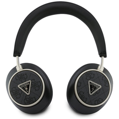 Brezžične slušalke Bluetooth Guess 4G Gold Triangle Logo, A2DP, Črna
