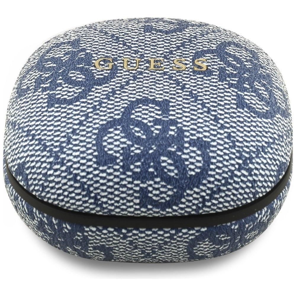 Brezžične slušalke Bluetooth Guess 4G Classic Metal Logo, TWS, Modra