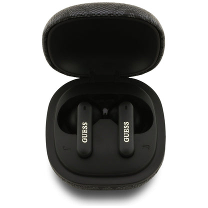 Brezžične slušalke Bluetooth Guess 4G Classic Metal Logo, TWS, črne