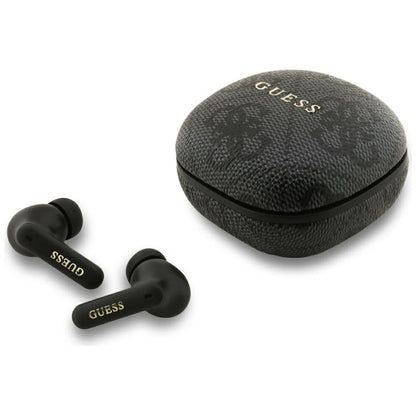 Brezžične slušalke Bluetooth Guess 4G Classic Metal Logo, TWS, črne