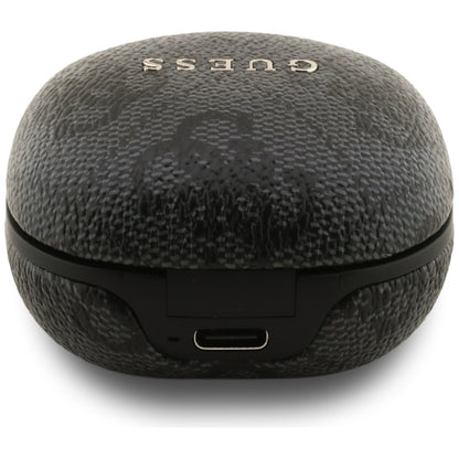 Brezžične slušalke Bluetooth Guess 4G Classic Metal Logo, TWS, črne