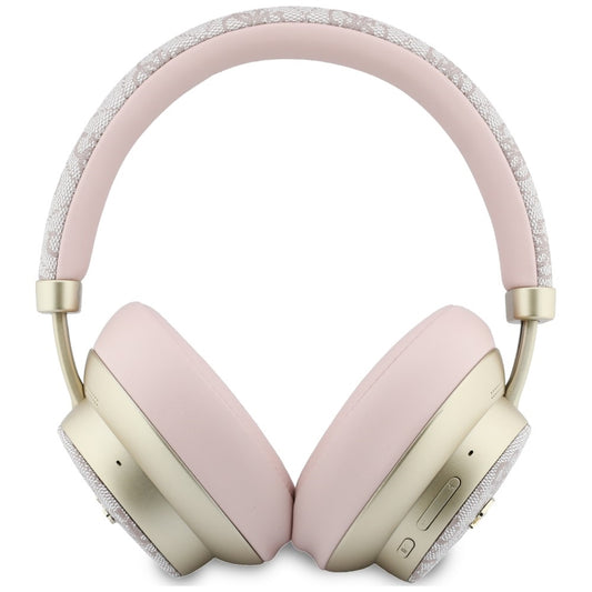 Brezžične slušalke Bluetooth Guess 4G Gold Script Metal, A2DP, roza