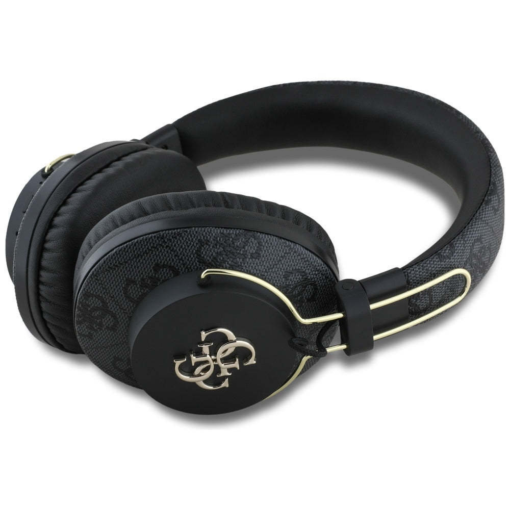 Brezžične slušalke Bluetooth Guess 4G Metal Logo, A2DP, črne